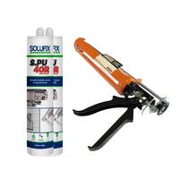 2un Selante Silicone Pu Branco + Aplicador Starfer Mola Aço 2un Selante Silicone Pu Branco + Aplicador Starfer Mola Aço