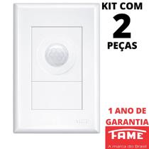 2un Sensor de Presença Bivolt Fotocélula Com Placa Evidence FAME