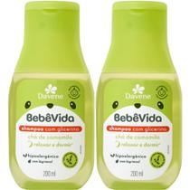 2UN Shampoo Cha De Camomila Bebe Vida 200ml Davene