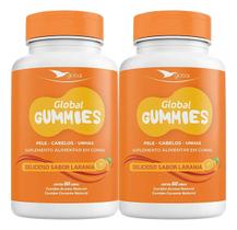 2un Suplemento Pele, Cabelos e Unhas em Goma Sabor Laranja - 60 Gummies - GLOBAL 2un Suplemento Pele, Cabelos e Unhas em Goma Sabor Laranja - 60 Gummies - GLOBAL