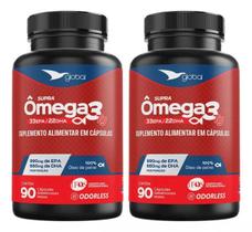 2un Suplemento Supra Ômega 3 Oleo de Peixe 33 EPA 22 DHA IFOS 90 CGM GLOBAL