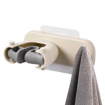 2Un Suporte Organizador de Vassoura Rodo Adesivo Com Gancho