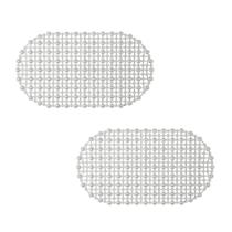 2un Tapete box banho antiderrapante c/ventosa - Transparente