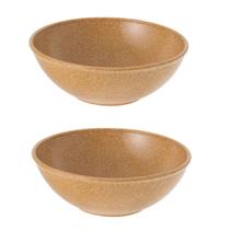 2un Tigela bowl 1lt salada petiscos Marrom Claro 18,5cm