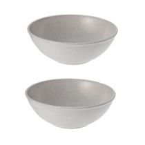2un Tigela bowl 700ml salada petiscos Cinza Petra 17cm