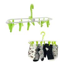 2un Varal Calcinhas Meias Cuecas Peça Intima 12 Prendedores