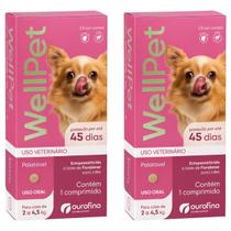2un Wellpet 45mg - Caes De 2 A 4,5kg - Ouro Fino