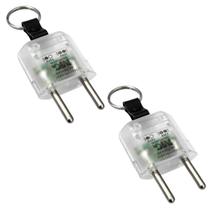 2Und Chaveiro Identificador Tensão Voltagem 110/220v Plug
