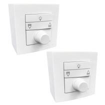 2Und Controle Ventilador e Luz Caixa De Sobrepor Bivolt 75mm