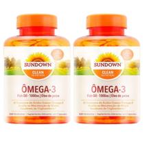 2Uni Ômega-3 Fish Oil 1000mg Sundown Naturals De 320 Cpls Ca