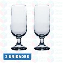 2UNI Taça de Vidro 300ML Chopp Cerveja Drinks Chic Elegante