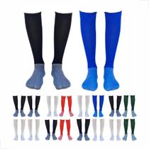 2X 02 Meião Juvenil Futebol Top Envio Full Tamanho 34 Ao 38