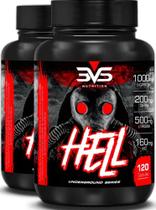 2X 02 Potes Do Termogênico Hell - Fórmula Exclusiva Contendo
