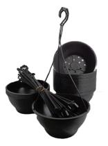 2X 05 Vasos Cuia 25 Com Ganchos P/Samambaia, Flores, Plant