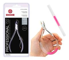 2X 1 Alicate Mundial 722 Prof Inox + 1 Mola Silicone Manicur