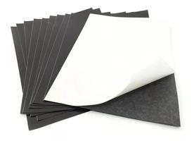 2X 10 Folhas Imã Manta Imantada Adesivada A4 0,3Mm Preto 2X 10 Folhas Imã Manta Imantada Adesivada A4 0,3Mm Preto