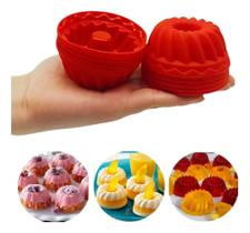 2X 10 Formas Mini Pudim Bolos Tortas Cupcake Gelatina Airfry
