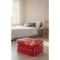 2x 10 Organizadores Edredom Gigante C/ Zíper Protetor Roupa