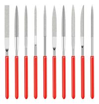 2X 10 Pc Kit Jogo Lima Agulha Diamantada Relojoeiro Ourives