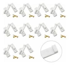 2X 10 Trinco Fecho Tranqueta Plastico Porta Sanfonada Branco 2X 10 Trinco Fecho Tranqueta Plastico Porta Sanfonada Branco