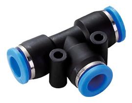 2X 10 Un Conexão União Emenda Tee 8Mm Pneumática Instantânea 2X 10 Un Conexão União Emenda Tee 8Mm Pneumática Instantânea