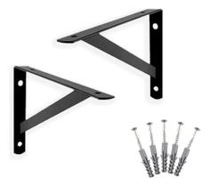 2X 10 X Mão Francesa 30Cm Acompanha Kit De Parafuso E Bucha