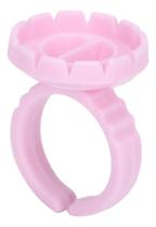 2X 100 Anel Porta Cola Batoque Flor Descartável Extensão Cíl