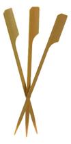 2X 100 Espeto Golf 12 Cm Bambu Para Lanches Hamburguer