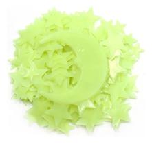 2X 100 Estrelas Luminosas De Teto Fluorescente + Super Lua N