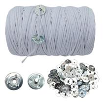 2X 100 Ilhos Mais 10 Metros Pavio Para Velas De Algodão 2Mm 2X 100 Ilhos Mais 10 Metros Pavio Para Velas De Algodão 2Mm