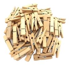2X 100 Mini Prendedores Pregador Arte Madeira 2,5 Cm