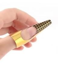 2X 100 Molde Adesivo Para Alongamento E Porcelana Unhas Cora