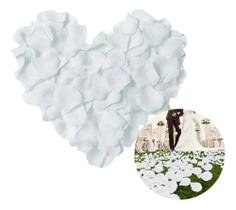 2X 1000 Pétalas Rosas Artificiais Tecido Luxo Brancas Casame