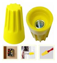 2X 100Un Conector Emenda Rápida Torção 0,8 Á 7,5Mm - Amarelo