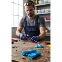 2x 100x Terminal Fêmea Isolado 1.5-2.5mm² Azul