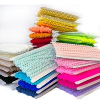 2X 10M Fita Mini Pompom Grelot 10Mm, Diversas Cores Artesana