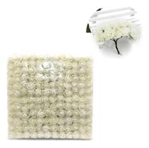 2X 144 Mini Rosa Flores Rosinhas Artificiais C/Tule Escolha