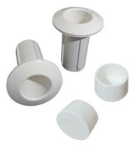 2X 2 Chumbador Abs + 2 Borracha Encosto Escada Piscina 1.1/2