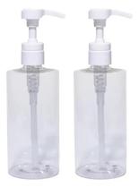 2X 2 Frasco Porta Shampoo Cond Sabonete Liq Válvula Pump 500