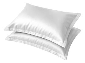 2X 2 Fronhas De Cetim Seda Antifrizz Abas 50X70 Luxo Toque