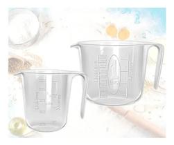 2X 2 Jarra Medidora 1 Litro E 500 Ml Dosadora Graduada Multi