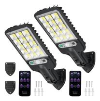 2X 2 Pcs Mini Luminária Solar Poste Rua Parede Refletor 180 2X 2 Pcs Mini Luminária Solar Poste Rua Parede Refletor 180