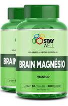 2X 2 Potes Do Magnésio Treonato 500Mg 100% Puro Com Fórmula