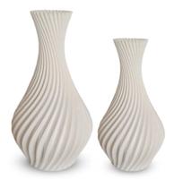 2X 2 Vaso Jarro Espiral Para Flores Artificiais Decoração Ra