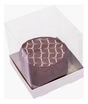 2X 20 Caixas Acetato 12X12X12 Para Bolo E Panetone Mini, Can