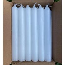 2X 24 Velas Palito Grossa Tradicional Branca 19Cm Parafina P