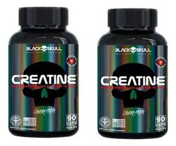 2X 2X Creatina Pura 90 Cápsulas - Black Skull