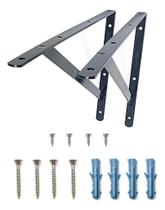 2X 2X Mão Francesa 40Cm Acompanha Kit De Parafuso E Bucha Pr