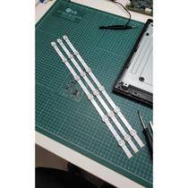 2x 3 Barras LED 59cm Alumínio P/ TVs 32 Polegadas