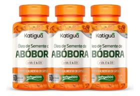 2X 3U Oleo De Semente De Abobora Katiguá 500Mg 60 Caps + Vit